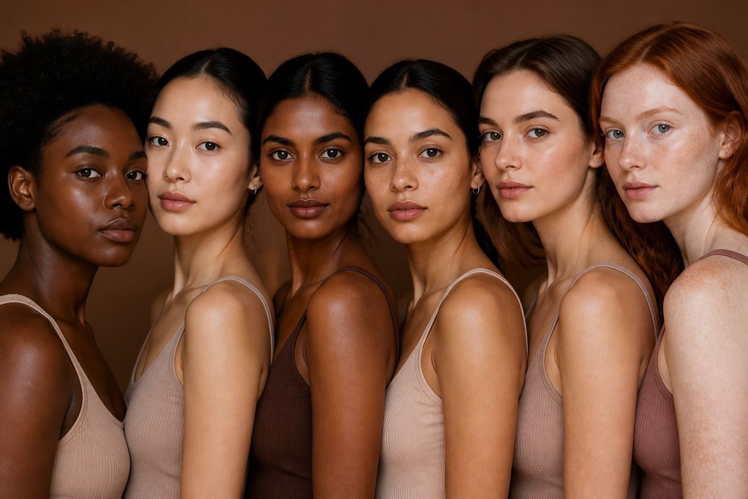 A range of complexion descriptions shown as approximate color families
